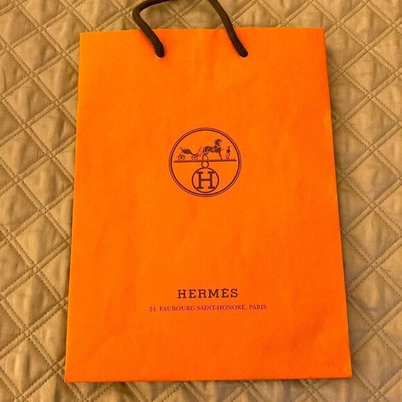 Hermes Authentic Shopping Bag.  8.25 x 11.25 in. - Picture 1 of 4